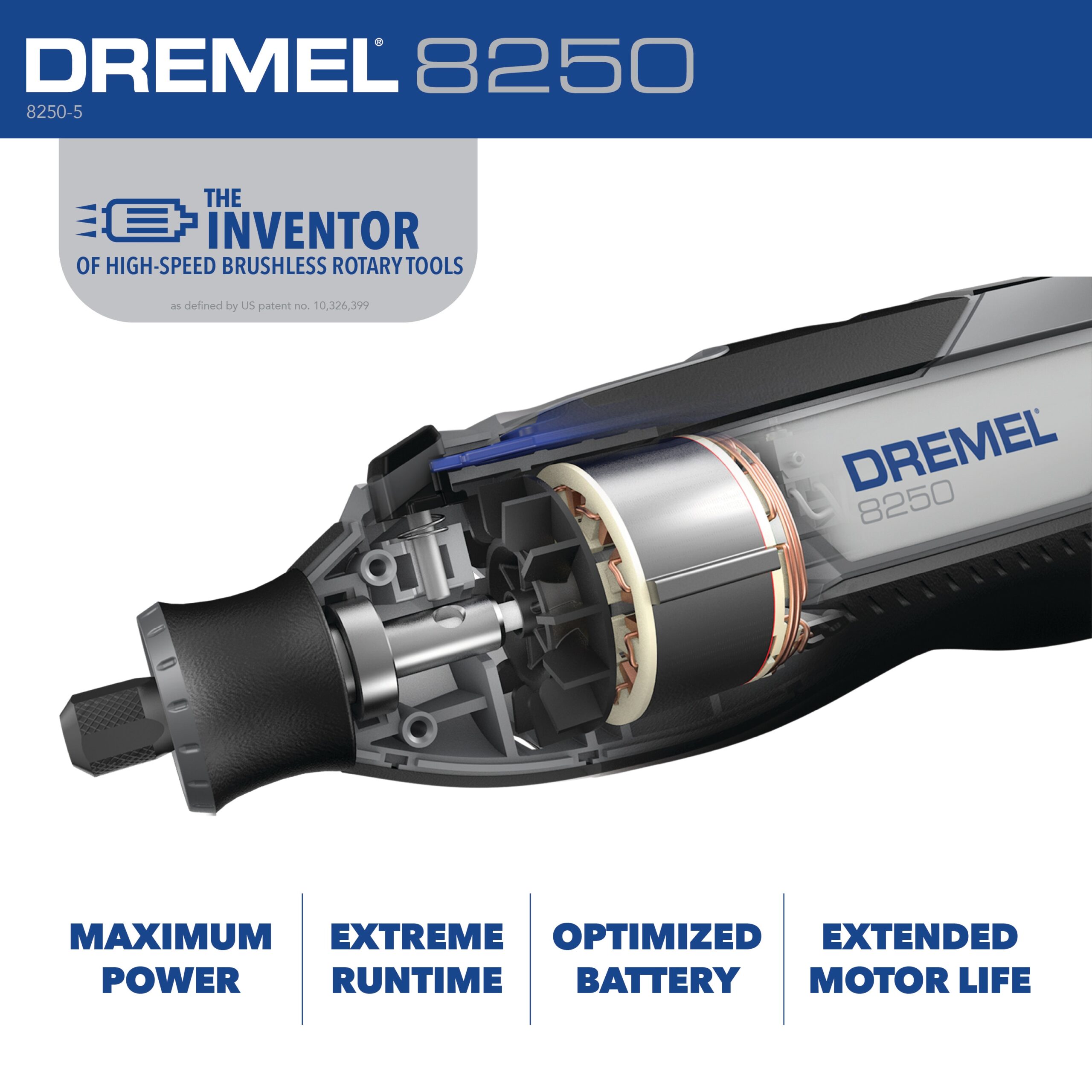Dremel 8250 11-Piece Variable Speed Cordless 12-volt 3-Amp Multipurpose Rotary Tool with Soft Case Dremel 8250 11-Piece Variable Speed Cordless 12-volt 3-Amp Multipurpose Rotary Tool with Soft Case - Image 4