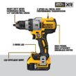 DEWALT 20-volt Max 1/2-in Brushless Cordless Drill (2 Li-ion Batteries Included and Charger Included) DEWALT 20-volt Max 1/2-in Brushless Cordless Drill (2 Li-ion Batteries Included and Charger Included)