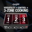 Char-Griller Flat Iron 3-Burner Griddle 3-Burner Liquid Propane Flat Top Grill