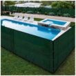BOEN 8-ft H x 150-ft W Green Polyethelene Chain Link Fence Screen