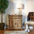 Walker Edison 30-in W x 33-in H Wood Composite Reclaimed Barnwood Freestanding Utility Storage Cabinet