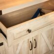 Walker Edison 30-in W x 33-in H Wood Composite White Oak Freestanding Utility Storage Cabinet