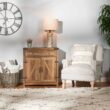Walker Edison 30-in W x 33-in H Wood Composite Reclaimed Barnwood Freestanding Utility Storage Cabinet