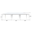 Resenkos 10' x 30' Outdoor White Waterproof Gazebo Canopy Tent with Removable Sidewalls and Windows Heavy Duty Tent (10' x 30' with 8 Sidewalls)