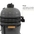 VESSILS MY15TT004 12.6-in W Gray Kamado Charcoal Grill