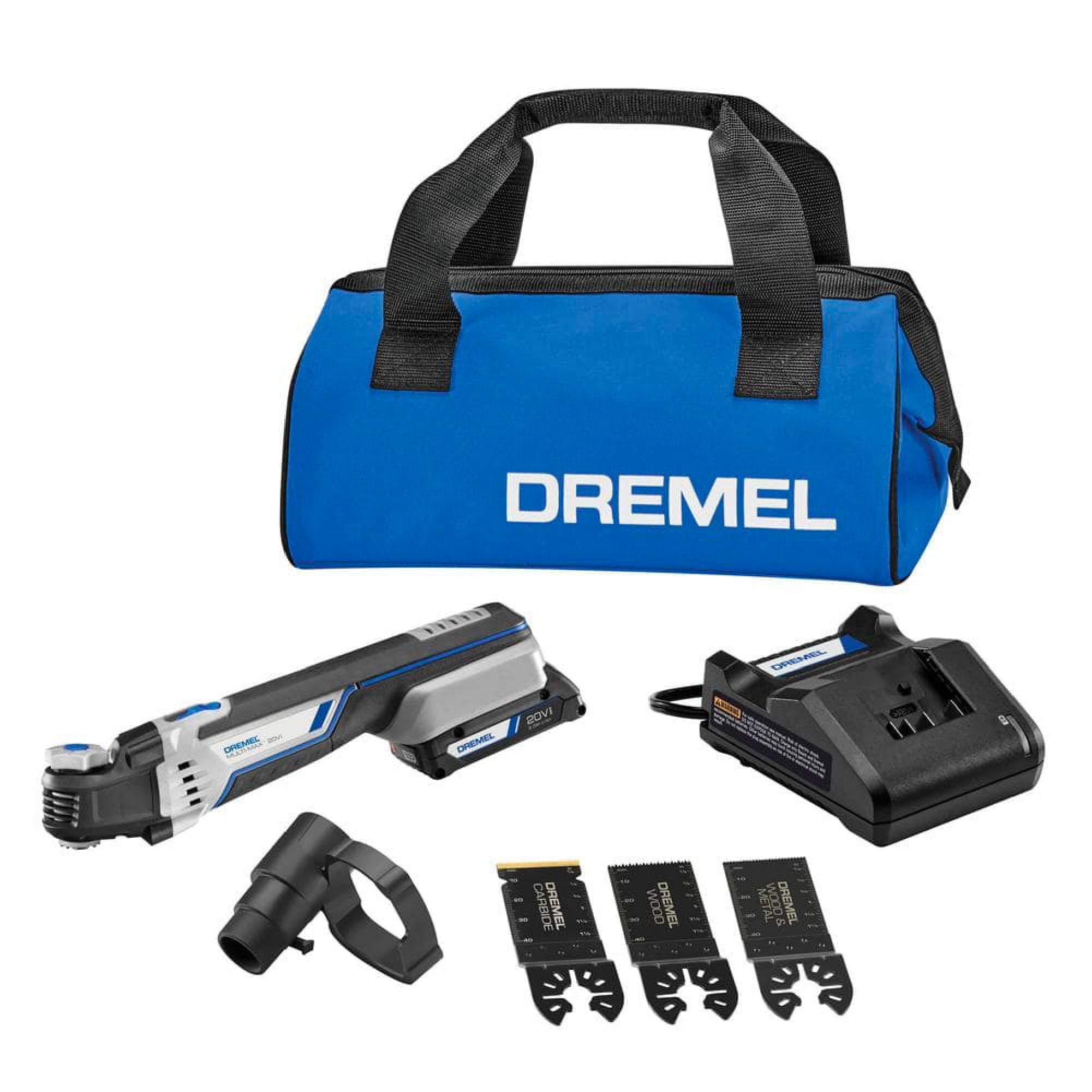 Dremel 8-Piece 2-Amp 20-volt Max Variable Speed Oscillating Multi-Tool Kit with Soft Case (1-Battery Included) Dremel 8-Piece 2-Amp 20-volt Max Variable Speed Oscillating Multi-Tool Kit with Soft Case (1-Battery Included)