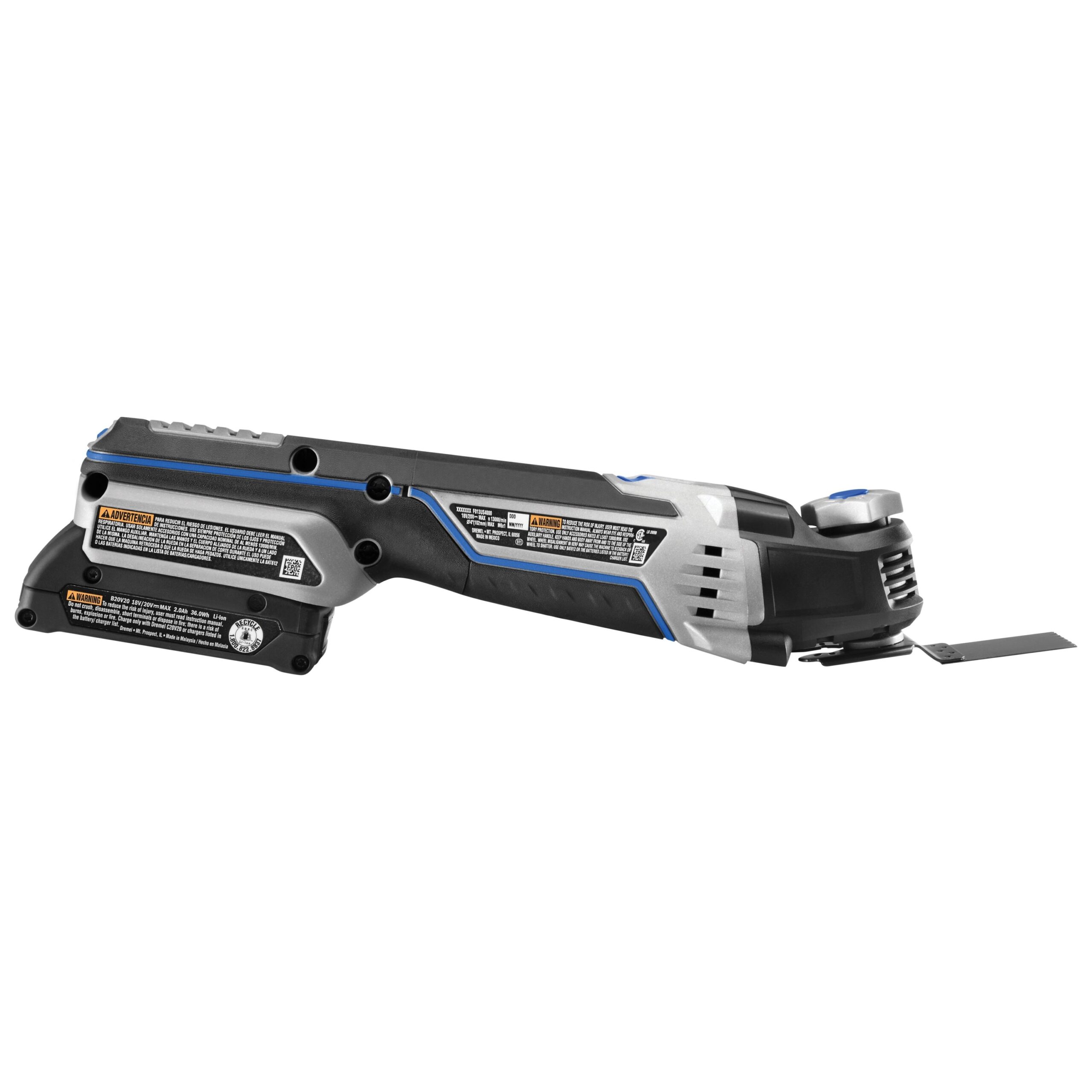 Dremel 8-Piece 2-Amp 20-volt Max Variable Speed Oscillating Multi-Tool Kit with Soft Case (1-Battery Included) Dremel 8-Piece 2-Amp 20-volt Max Variable Speed Oscillating Multi-Tool Kit with Soft Case (1-Battery Included) - Image 3