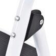 WELLFOR 4-Step 330-lb Capacity Black Steel Foldable Step Stool WELLFOR 4-Step 330-lb Capacity Black Steel Foldable Step Stool