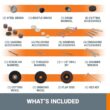 WORX POWER SHARE 46-Piece Variable Speed Corded 20-volt Max Multipurpose Rotary Tool with Soft Case
