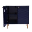 Clihome 2-Door Blue Storage Cabinets 31.5-in W x 32-in H Wood Composite Blue Freestanding Utility Storage Cabinet