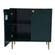 Clihome 2-Door Green Storage Cabinets 31.5-in W x 32-in H Wood Composite Green Freestanding Utility Storage Cabinet