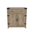 Walker Edison 30-in W x 33-in H Wood Composite White Oak Freestanding Utility Storage Cabinet