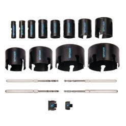Spyder 18-Piece Carbide-tipped Arbored Hole Saw Set