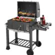 GRILLFEST 24-in W Black Charcoal Grill