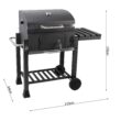 GRILLFEST 24-in W Black Charcoal Grill