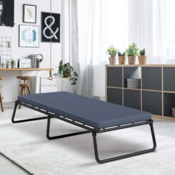 Henredon Folding Foldaway Guest Bed with Cooling Gel Lux Foam Mattress, Twin