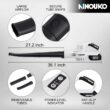 Ninouko 20V Cordless Leaf Blower 150MPH with 4.0Ah Battery and Charger for Lawn Care, Garage, Snow Ninouko 20V Cordless Leaf Blower 150MPH with 4.0Ah Battery and Charger for Lawn Care, Garage, Snow
