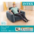 Intex Inflatable Pull Out Sofa Chair Sleeper w/ Twin Sized Air Mattress (3 Pack)