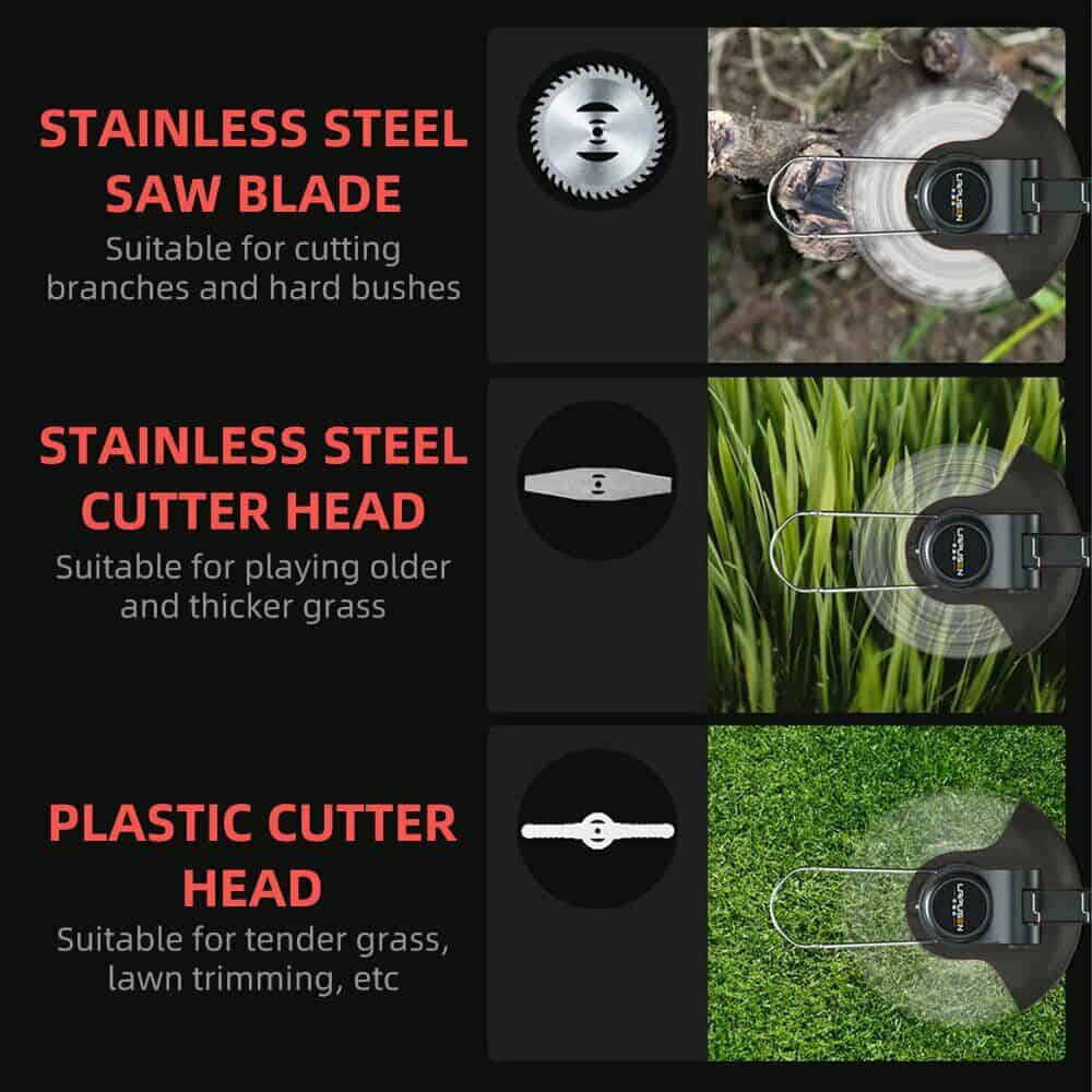Cordless Weed Wacker Brush Cutter Battery Powered Electric Weed Eater Lightweight for Home Garden Lawn Yard Bush Trimming & Pruning(2 Batteries) Cordless Weed Wacker Brush Cutter Battery Powered Electric Weed Eater Lightweight for Home Garden Lawn Yard Bush Trimming & Pruning(2 Batteries) - Image 5