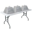Plastic Development 706 Heavy Duty 6 Foot Straight Banquet Folding Table, White