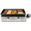 Blackstone 1666 Heavy Duty Flat Top Grill Station with Knobs & Ignition, 22 Inch, Black