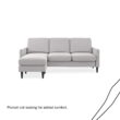 Mr. Kate Winston Reversible Sofa Sectional, Light Gray Linen Mr. Kate Winston Reversible Sofa Sectional, Light Gray Linen