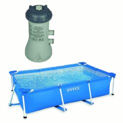 Intex 8.5' x 5.3' x 26" Frame Above Ground Swimming Pool & 1000 GPH Pool  Pump