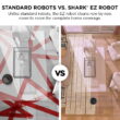 Shark EZ Robot Vacuum with Self-Empty Base, Row-by-Row Cleaning, Powerful Suction, Perfect for Pet Hair, Wi-Fi, Carpets & Hard Floors, RV910S