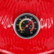 Ktaxon 13in Round Ceramic Charcoal Grill Portable BBQ Grill Smoker for Yard Red