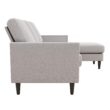 Mr. Kate Winston Reversible Sofa Sectional, Light Gray Linen Mr. Kate Winston Reversible Sofa Sectional, Light Gray Linen