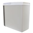 Slim Compact P20 Thermoelectric Iceless 12V Cooler Warmer, 17L / 18 qt Portable Travel Fridge, Grey and White, Made in North America