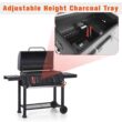 MF Studio 34'' Charcoal Grill Extra Large Portable BBQ Grill, Black