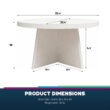 Queer Eye Liam Round Coffee Table, Plaster