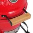 Ktaxon 13in Round Ceramic Charcoal Grill Portable BBQ Grill Smoker for Yard Red