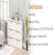FUFU&GAGA 6-Drawer Storage Chest 62.9-in W x 31.1-in H Particleboard White Freestanding Utility Storage Cabinet