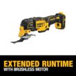 DEWALT XR 8-Piece Brushless 20-volt Max 3-speed Oscillating Multi-Tool Kit with Soft Case (1-Battery Included)