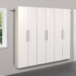 Prepac HangUps 24-in W x 72-in H Wood Composite White Wall-mount Utility Storage Cabinet