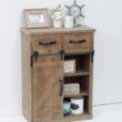Parisloft 24-in W x 32-in H Wood Composite Rustic Brown Freestanding Utility Storage Cabinet