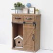 Parisloft 24-in W x 32-in H Wood Composite Rustic Brown Freestanding Utility Storage Cabinet