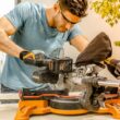 WORX POWER SHARE 7-1/4-in 0.1-Amp Single Bevel Sliding Compound Cordless Miter Saw (Cordless) WORX POWER SHARE 7-1/4-in 0.1-Amp Single Bevel Sliding Compound Cordless Miter Saw (Cordless)