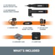 WORX POWER SHARE 46-Piece Variable Speed Corded 20-volt Max Multipurpose Rotary Tool with Soft Case