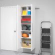 Prepac HangUps 24-in W x 72-in H Wood Composite White Wall-mount Utility Storage Cabinet