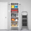Prepac HangUps 24-in W x 72-in H Wood Composite White Wall-mount Utility Storage Cabinet