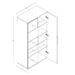 Prepac HangUps 36-in W x 72-in H Wood Composite White Wall-mount Utility Storage Cabinet