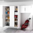 Prepac HangUps 36-in W x 72-in H Wood Composite White Wall-mount Utility Storage Cabinet