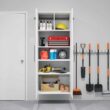 Prepac HangUps 30-in W x 72-in H Wood Composite White Wall-mount Utility Storage Cabinet Prepac HangUps 30-in W x 72-in H Wood Composite White Wall-mount Utility Storage Cabinet