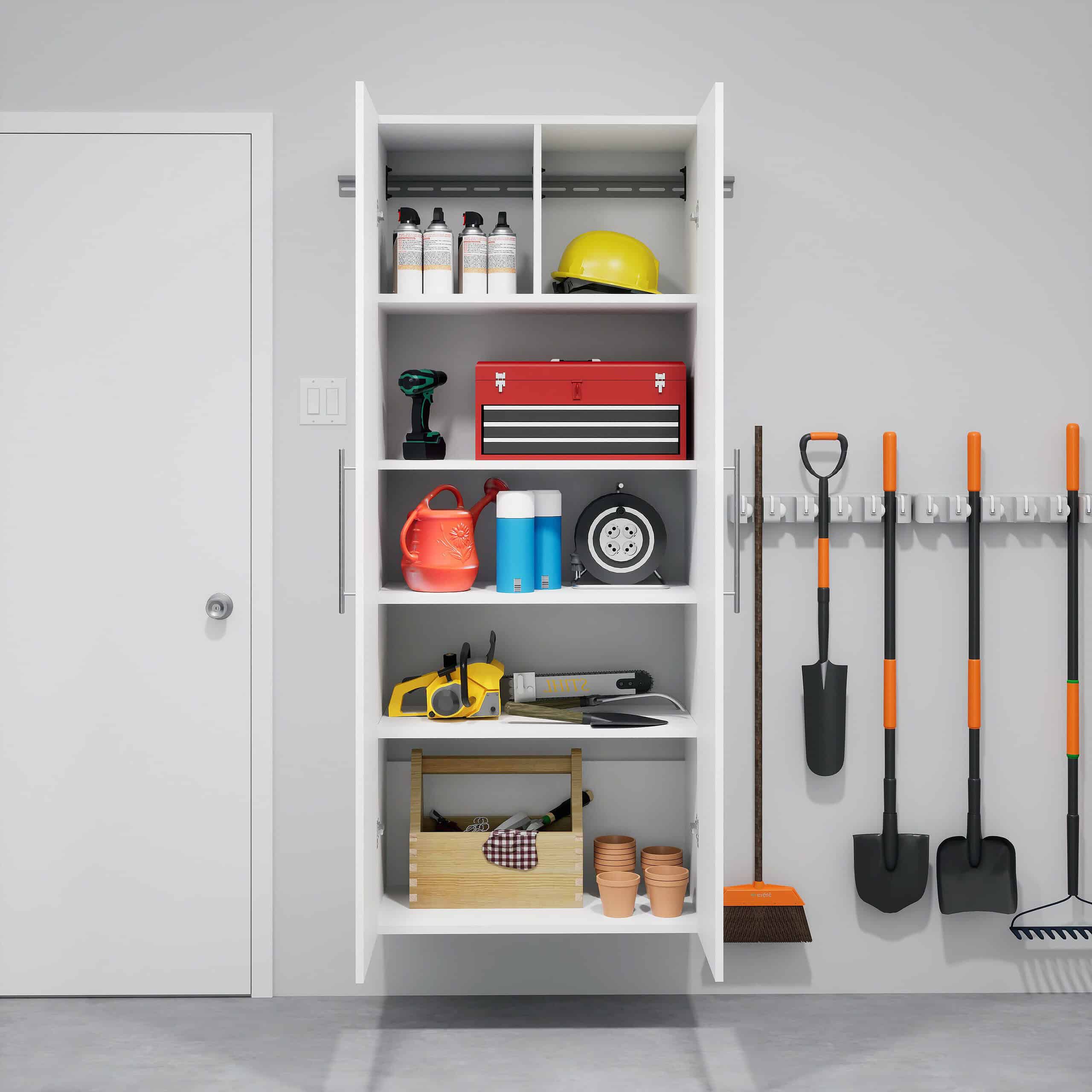 Prepac HangUps 30-in W x 72-in H Wood Composite White Wall-mount Utility Storage Cabinet Prepac HangUps 30-in W x 72-in H Wood Composite White Wall-mount Utility Storage Cabinet - Image 11