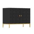 Clihome 2-Door Storage Cabinets 39.75-in W x 26.25-in H Wood Composite Black Freestanding Utility Storage Cabinet
