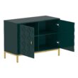 Clihome 2-Door Storage Cabinets 39.75-in W x 26.25-in H Wood Composite Green Freestanding Utility Storage Cabinet