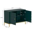 Clihome 2-Door Storage Cabinets 39.75-in W x 26.25-in H Wood Composite Green Freestanding Utility Storage Cabinet